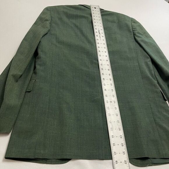 Boy Scout Hart Schaffner & Marx Green Blazer Bullion Boy Scouts VTG Size 37L - Picture 9 of 10